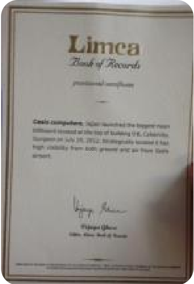 Limca Certificate